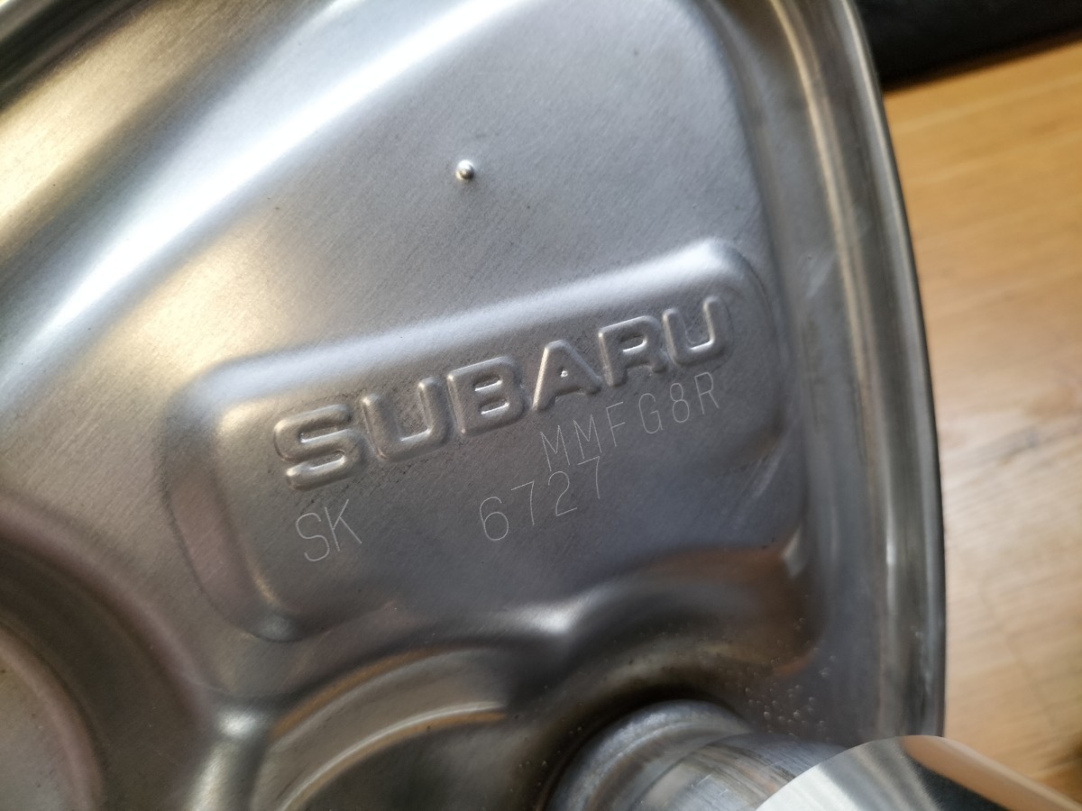 SUBARU WRX STi VAB 純正 左右 マフラー 出口 Sakamoto MMFG8R 6727