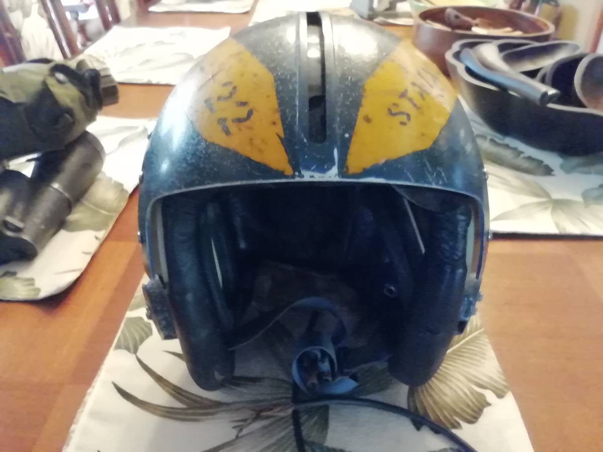 フライトヘルメット NAVY 大戦後のモデルです！アメリカ軍装備品海軍 