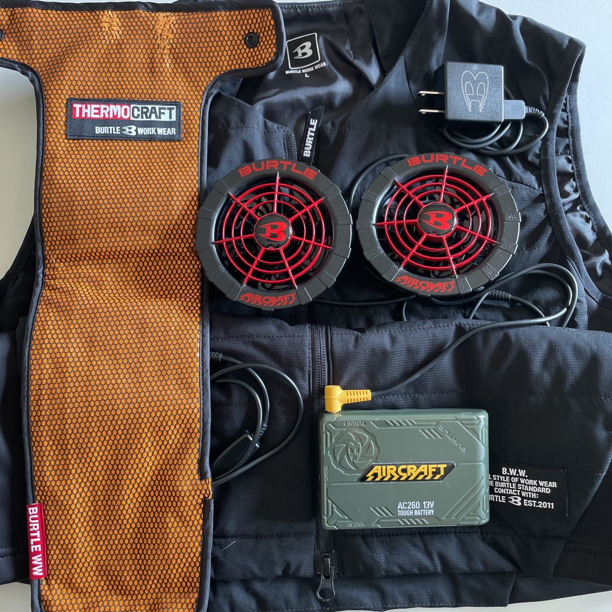 空調作業服 ファンバッテリーセット 22V 2023年新作 オススメ 人気