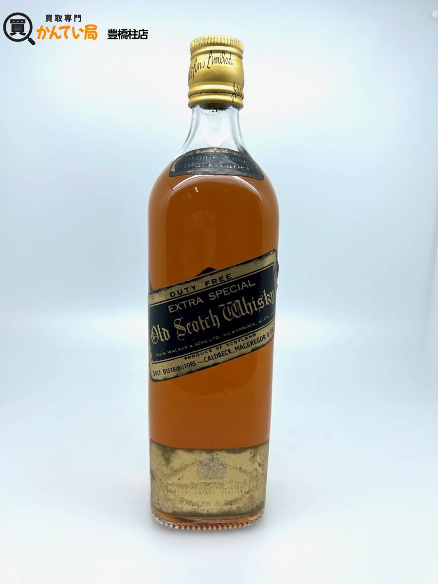 【未開栓】ジョニーウォーカー エクストラスペシャル DUTY FREE 古酒 コルクキャップ 容量不明 ブラックラベル Old Scotch Whisky LIQUOR