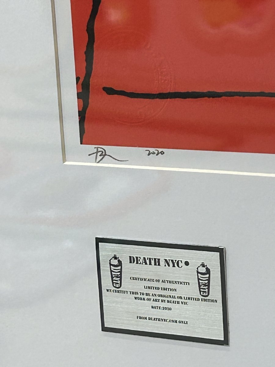 DEATH NYC AR59 オフィシャルより入手 額付き 新品＃バンクシー  