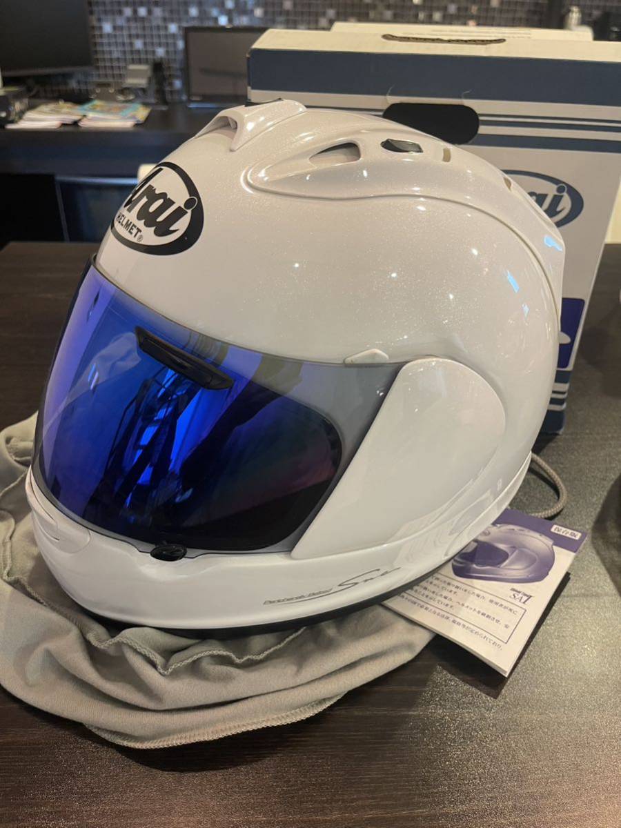 美品 Arai RX-7 RR5 XL 61-62 グラスホワイト | VACHAMBER.COM