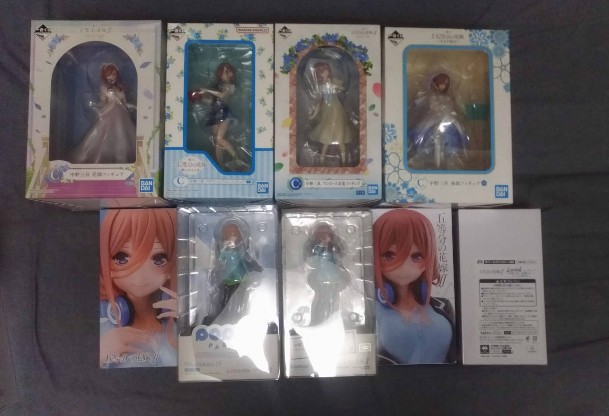 五等分の花嫁 中野三玖 フィギュア 14点+α 一番くじ coreful popup