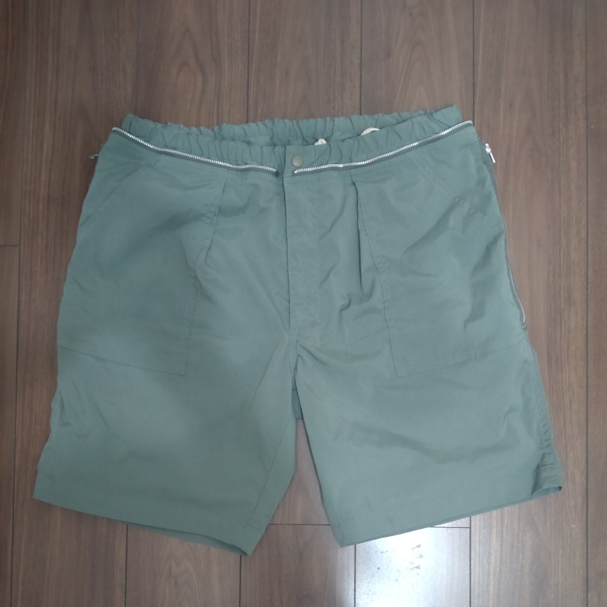 SSZ 19SS ベイカーリップストップハーフパンツ BEAMS　長谷川昭雄 SSZ BEAMS ショートパンツ ベイカーパンツ スケート サイズM 美品