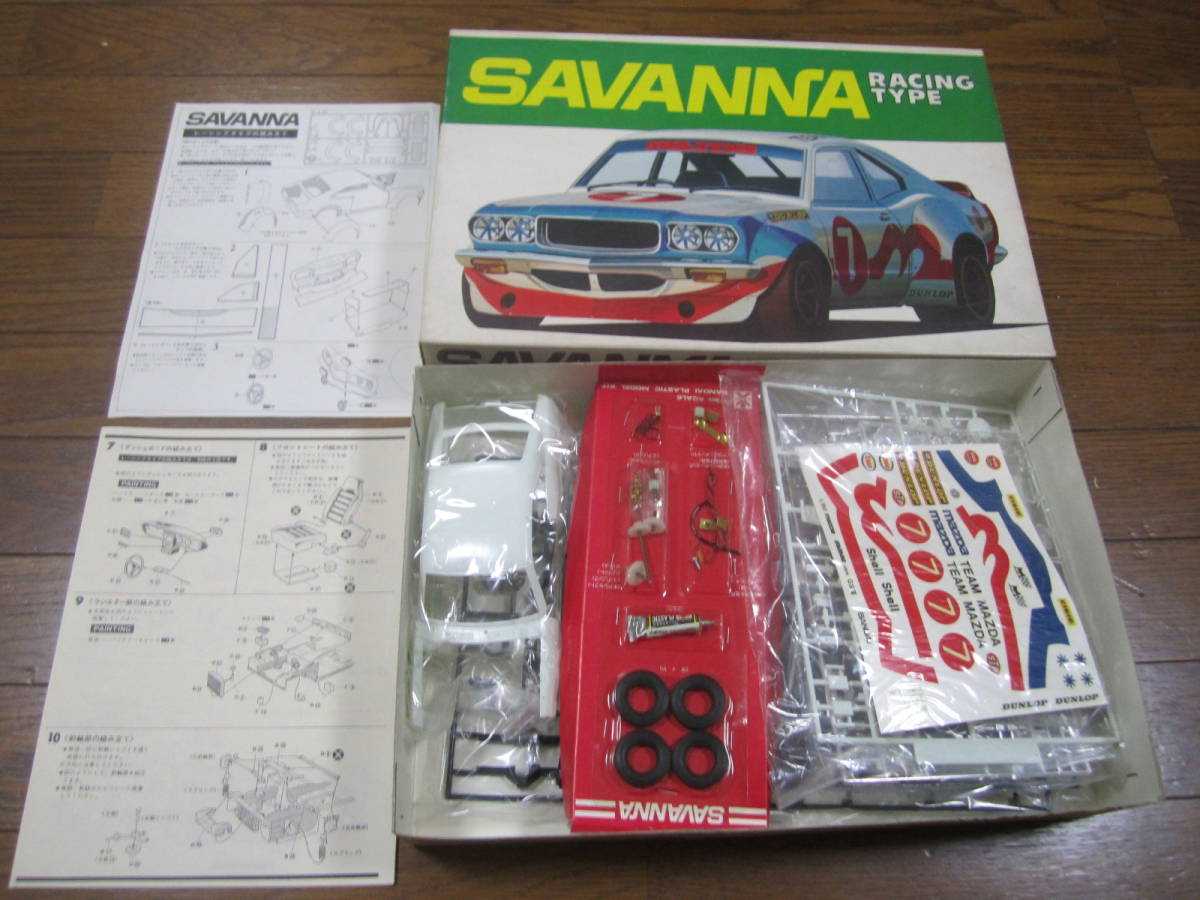 ヴィンテージ 旧バンダイ模型 1\u204420 マツダ・サバンナ RX-3 クーペ 
