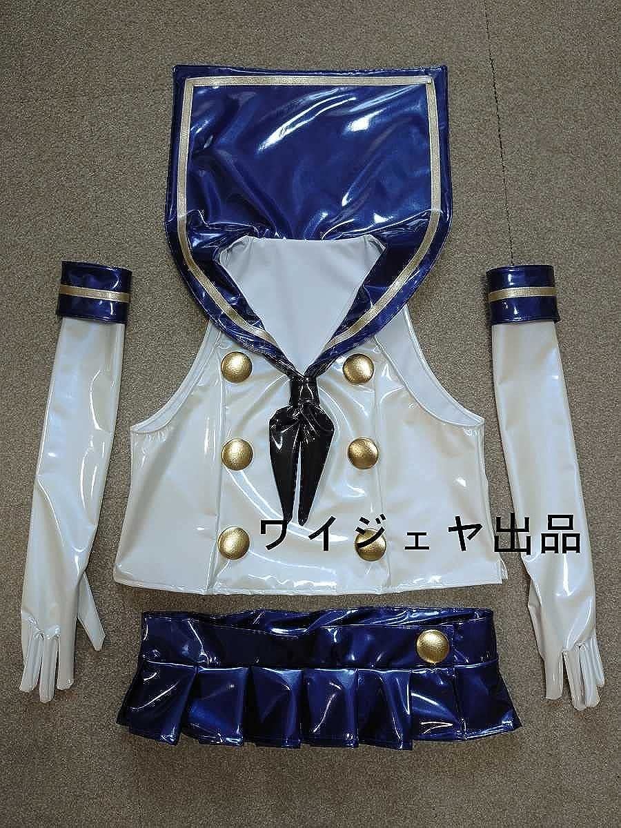 実物撮影】艦隊これくしょん -艦これ- 島風 光沢 エナメルコスプレ衣装
