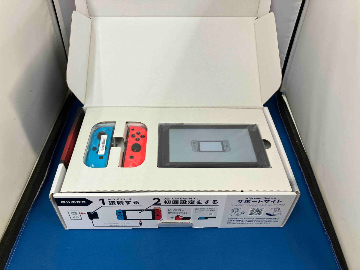 ジャンク 動作未確認 Nintendo Switch Joy-Con(L) ネオンブルー/(R