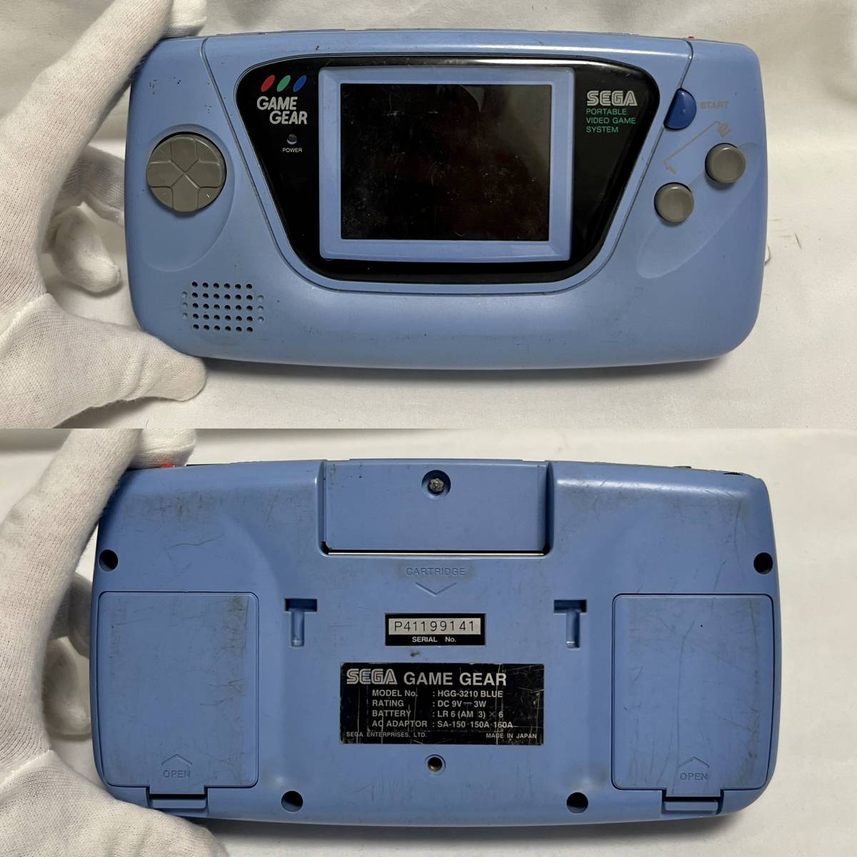 SEGA GAME GEAR ゲームギア HGG-3210 BLUE 日本制 【公式通販】