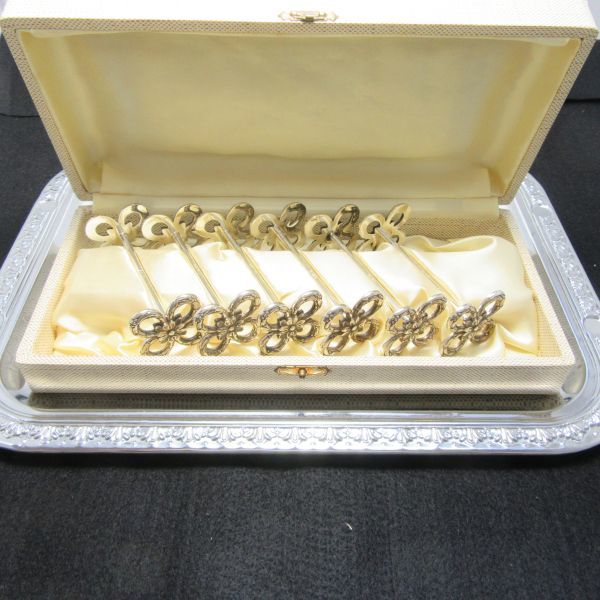 仏蘭西】 ナイフレスト 6個【シルバープレート】専用ケース カトラリー