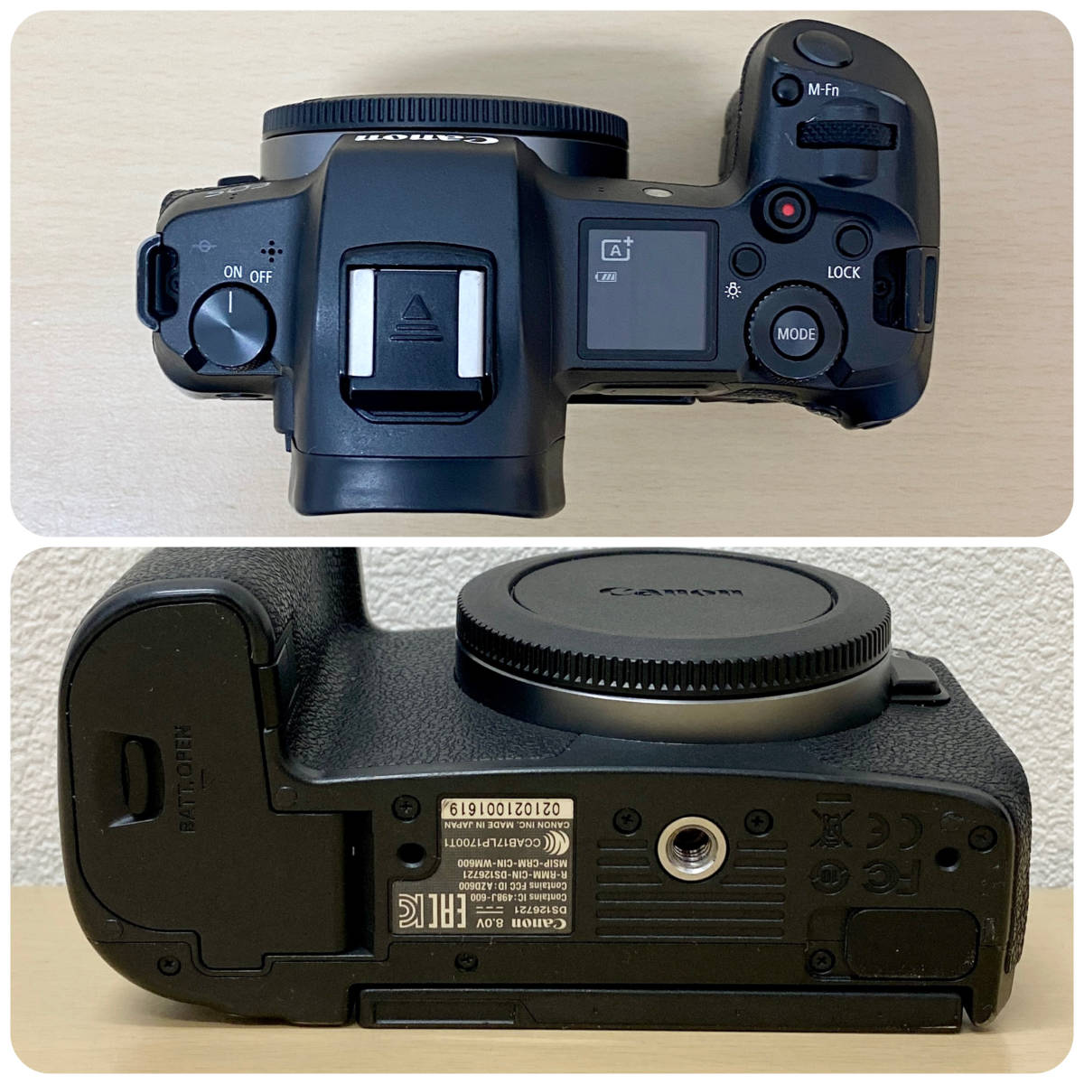 Canon EOS R ボディフルサイズ S数23,000回以下 1653 激安取寄 Canon EOS R ボディ 動作確認済み 中古品 フルサイズ 【公式
