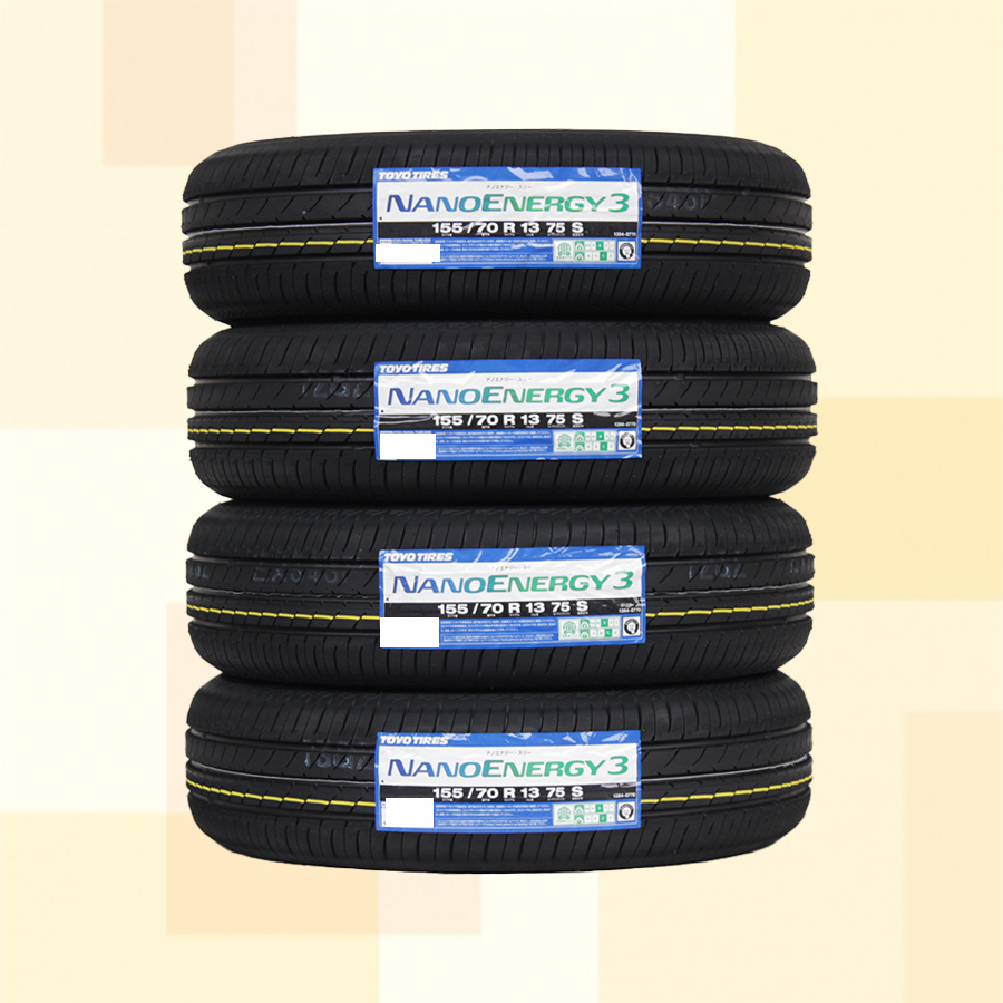 155/70R13 75S TOYO トーヨー ナノエナジー NANOENERGY3 23年製 正規品 送料無料 4本セット税込 20，240より 2