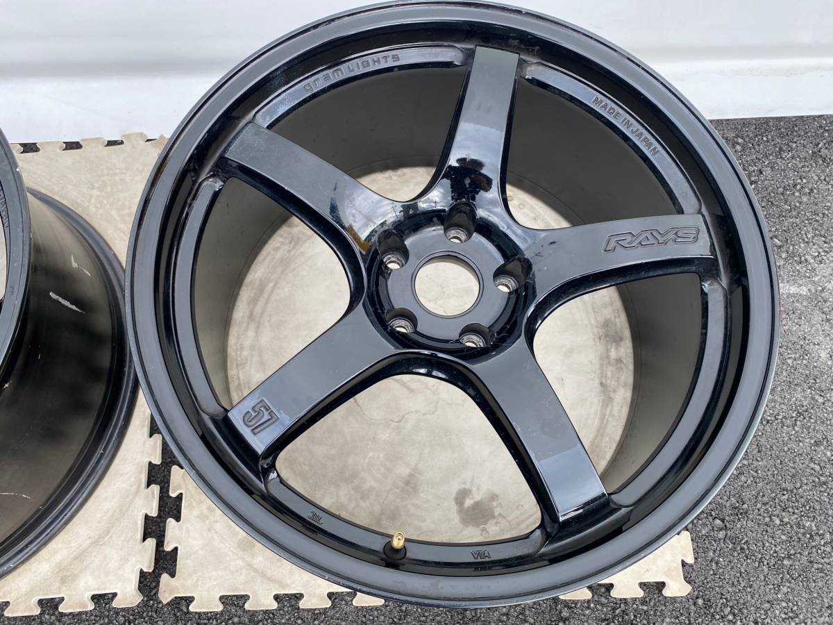 中古品・現状渡し 】RAYS Gram Lights 57CR ホイール 2本 セット (19