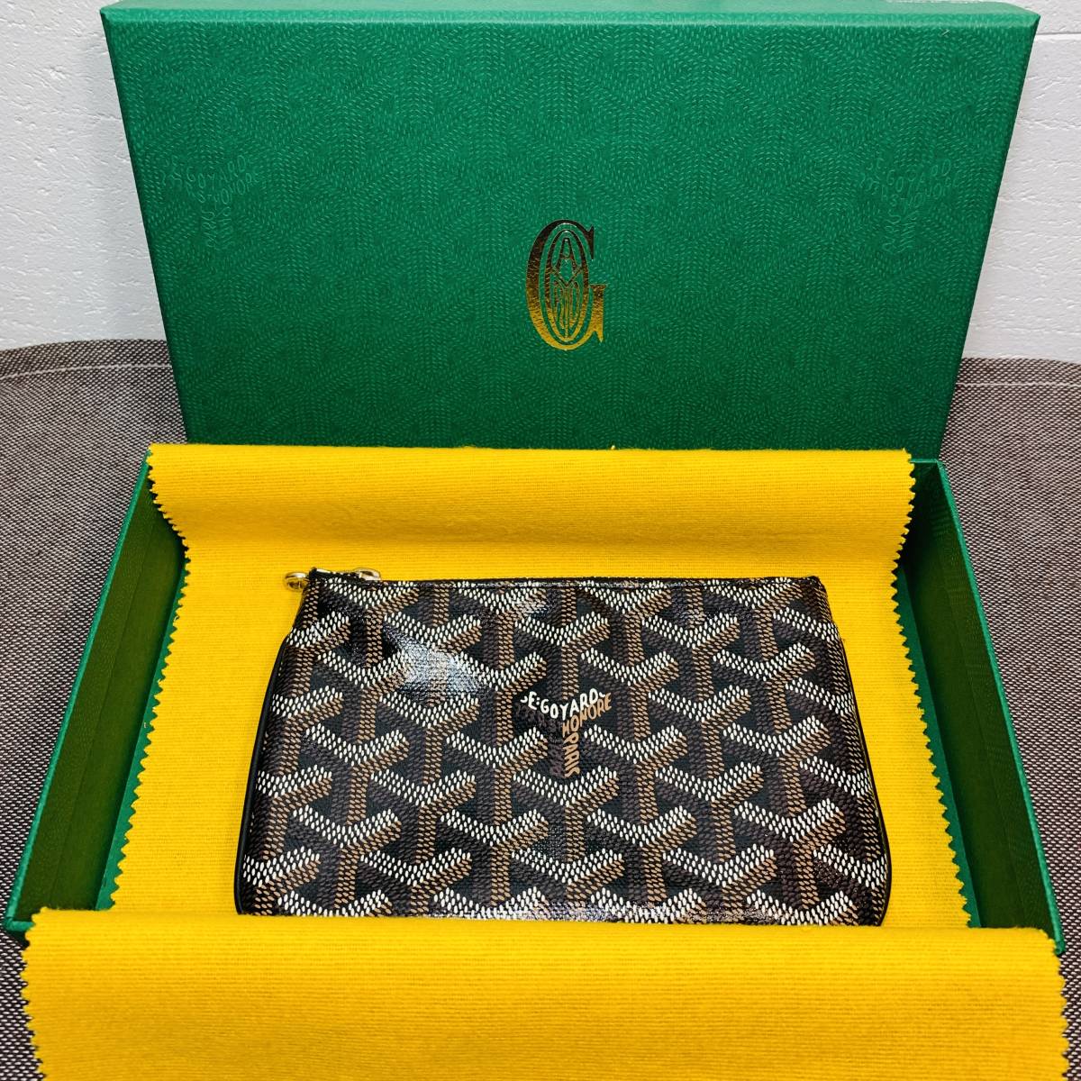 GOYARD ゴヤール セナ PM ベーシックカラー レディース ポーチ USED品 