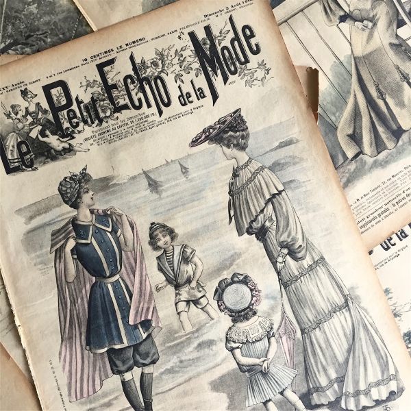 永遠の淑女とモード新聞 Petit フランスアンティーク Le 1902s Echo de