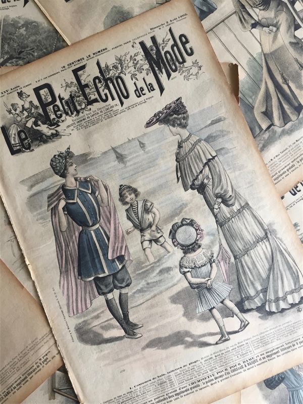 永遠の淑女とモード新聞 Petit フランスアンティーク Le 1902s Echo de