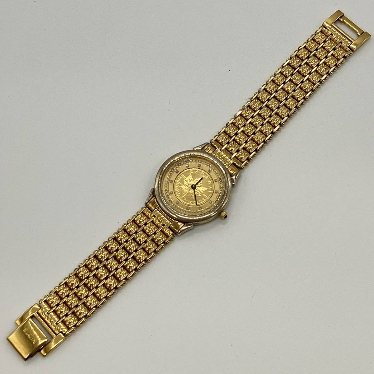 ELGIN エルジン メイプルリーフ カナダコイン 文字盤 裏蓋SV925 腕時計 