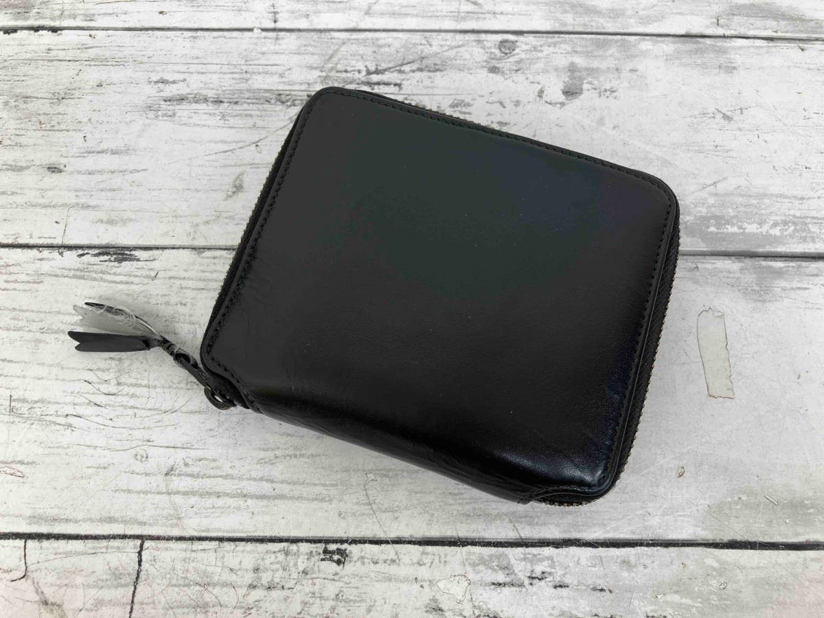 COMME des GARCONS/ラウンドジップ/ブラック 二つ折り財布