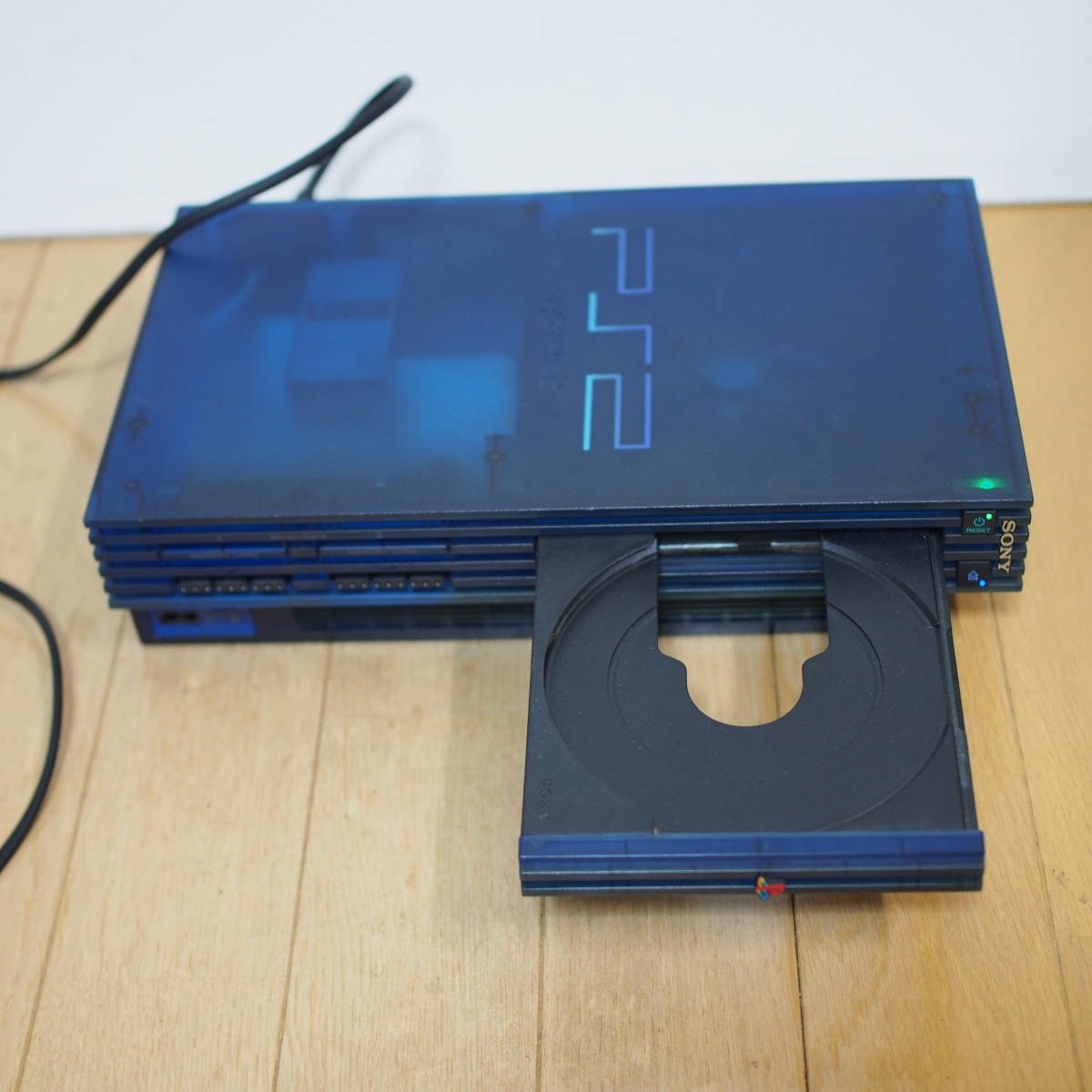 SONY PS2 本体 SCPH-37000 オーシャンブルー 通電確認 ソニー