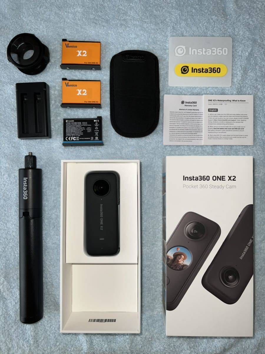 極美品 Insta360 ONE X2 アクセサリー付き アクションカメラ 