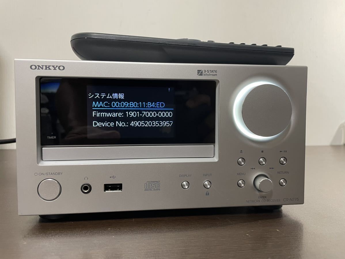 ONKYO ネットワークCDレシーバー CR-N775 ブラック オンキョー