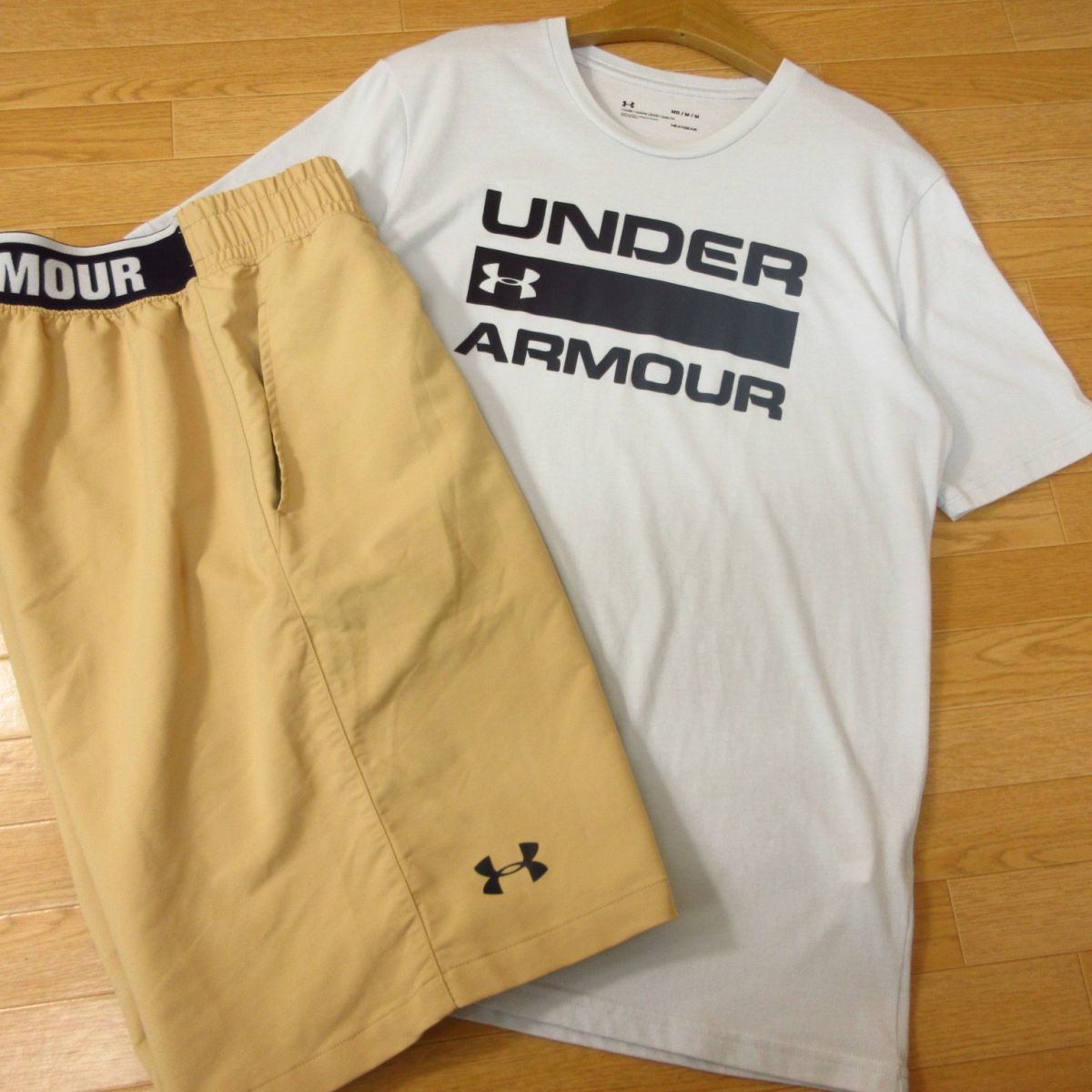 ◎UNDER ARMOUR アンダーアーマー Mサイズ 上下セット◇半袖 Tシャツ