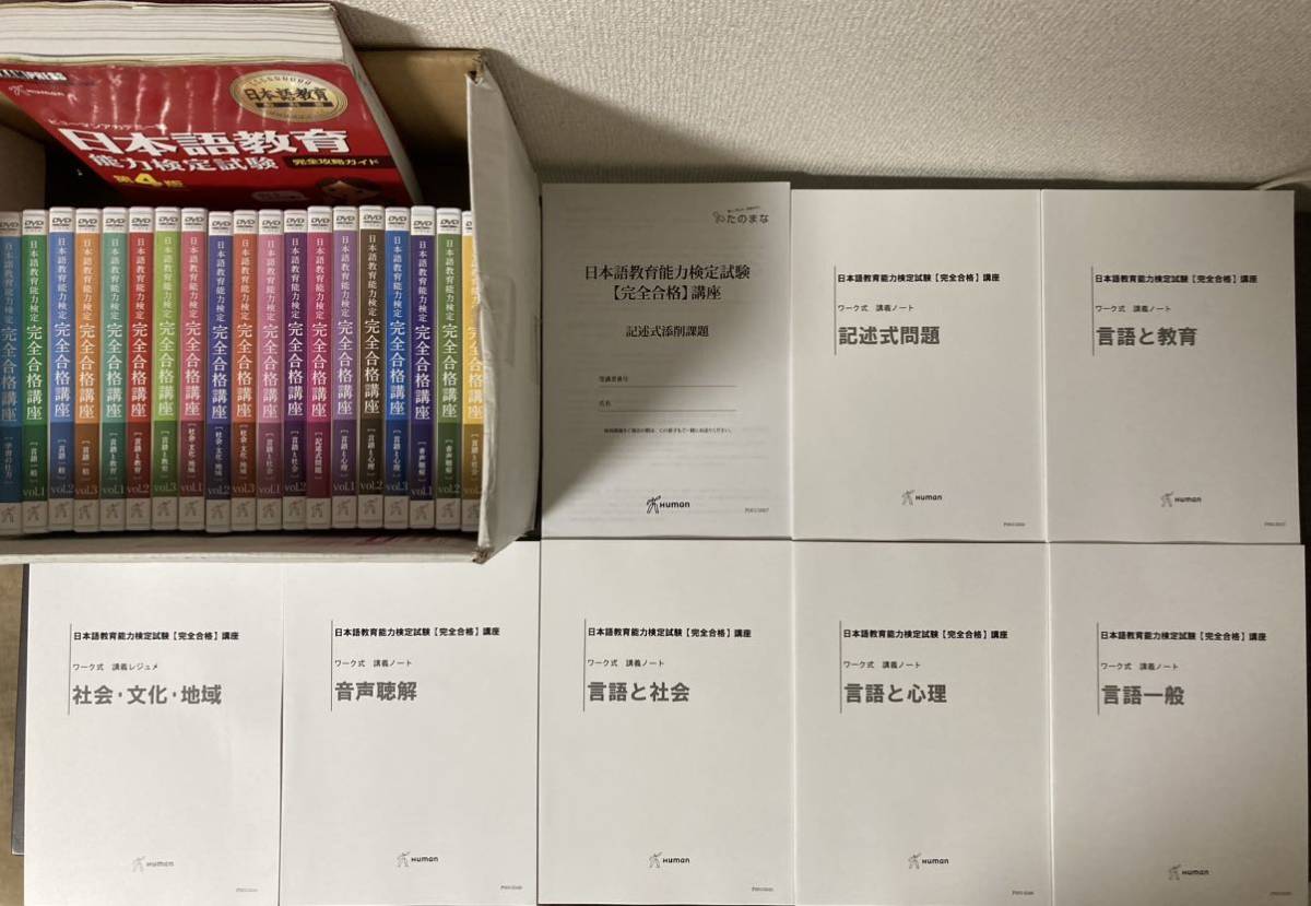 日本語教育能力検定試験 ヒューマンアカデミー ほぼ新品 赤本 日本語
