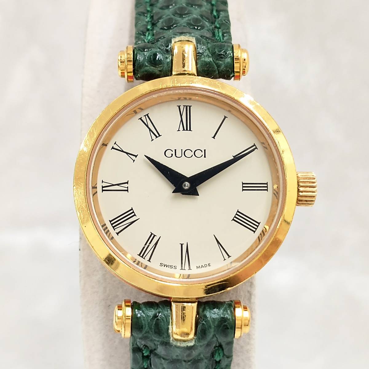 ジャンク 時刻遅れ 傷多め グッチ GUCCI シェリーライン レディース