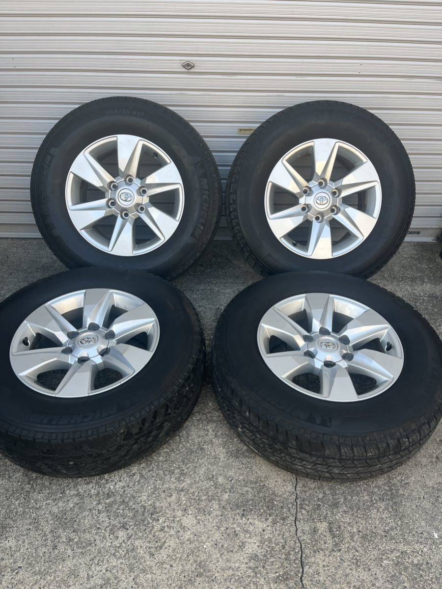 ☆即決価格☆ TRJ150プラド外し 純正17インチタイヤ4本セットMICHELIN 