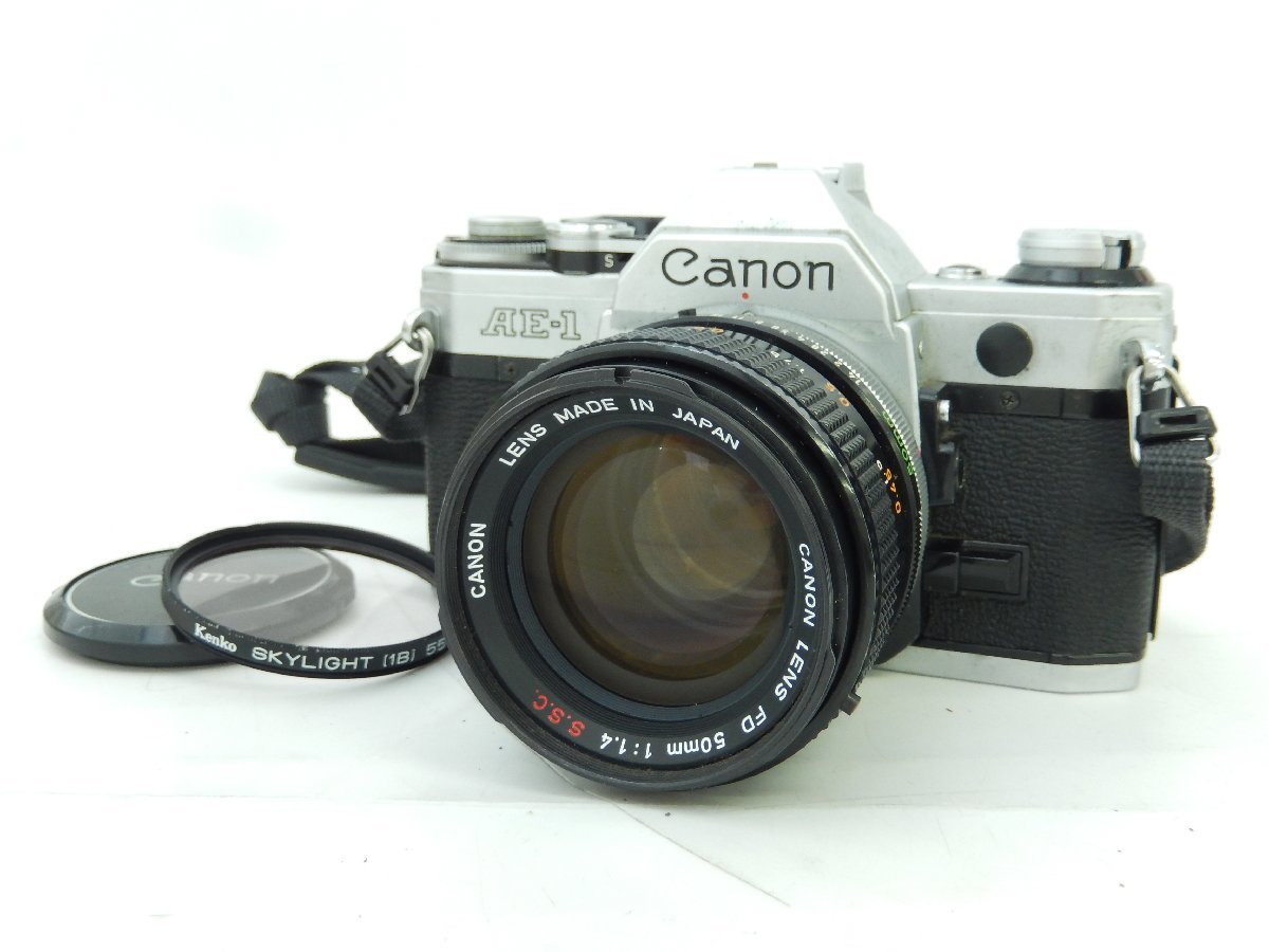 □ Canon キャノン AE-1 一眼レフ フィルムカメラ 549257 レンズ FD
