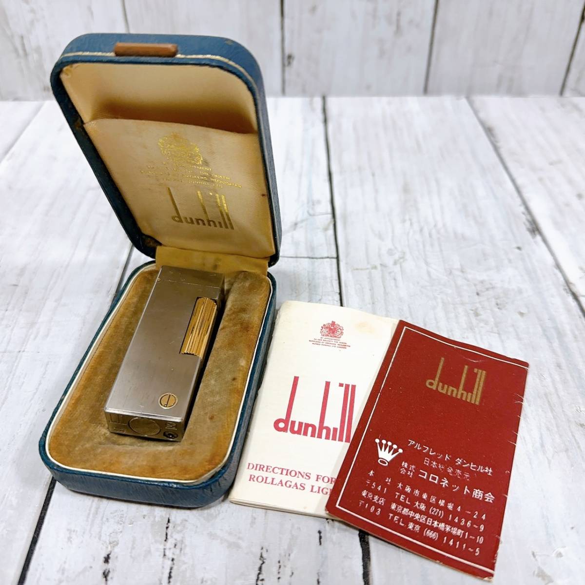 ダンヒル dunhill ガスライター シルバー ローラー ローラー式 メンズ 