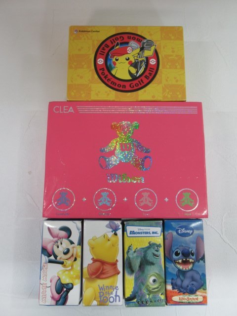 美品/26個セット●●Titleist/Wilson/ALTUS PROV1/bear clea/Newing ゴルフボール ポケモン/ミニーマウス USED 83716●●！！