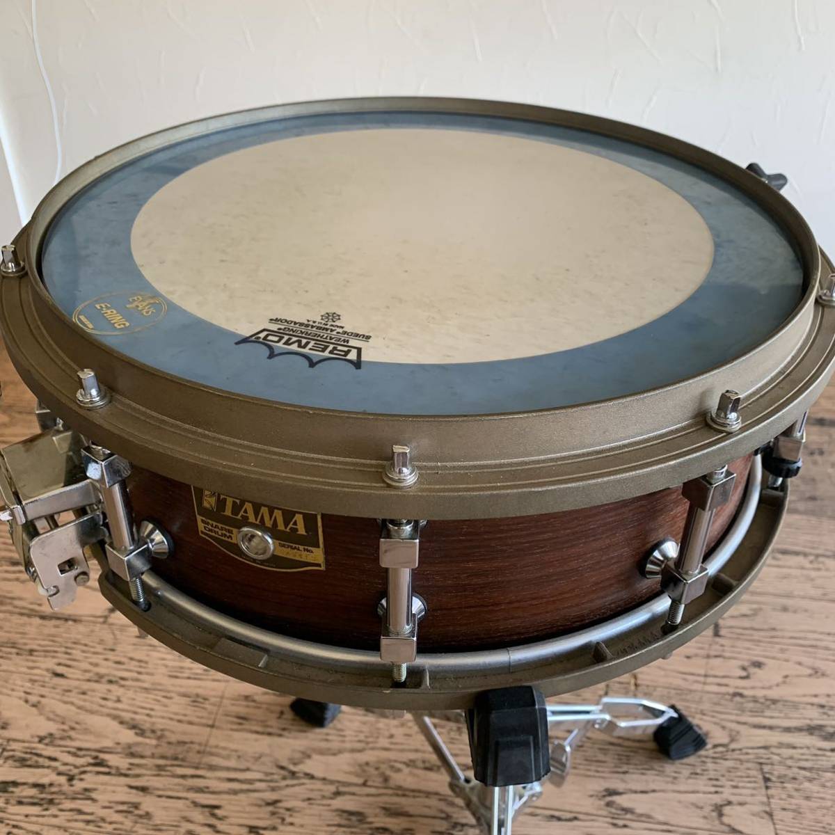 TAMA タマ スネアドラム ローズウッド 14インチ ベルブラスフープ 入手 