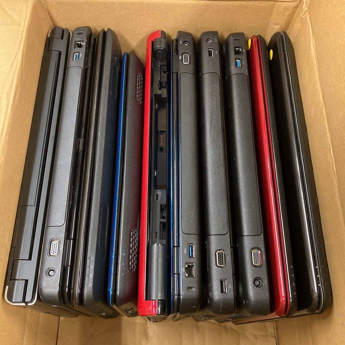 【まとめ売り】DELL 10台 ノートパソコン ノートPC 纏め売り 卸売 都市鉱山 レアメタル 部品取 大量 ジャンク品 研究用★P01214