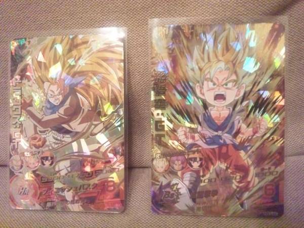 DBヒーローズGM1弾　SECトランクスGT＆UR孫悟空　セット_1