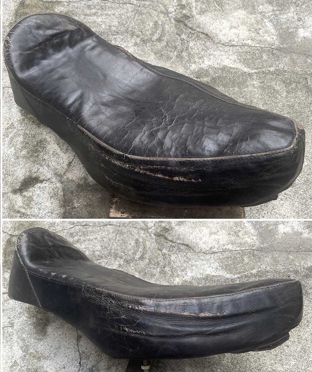 60s 70s ベイツシート 本革 vintage スクランブラー TT エンデューロ 