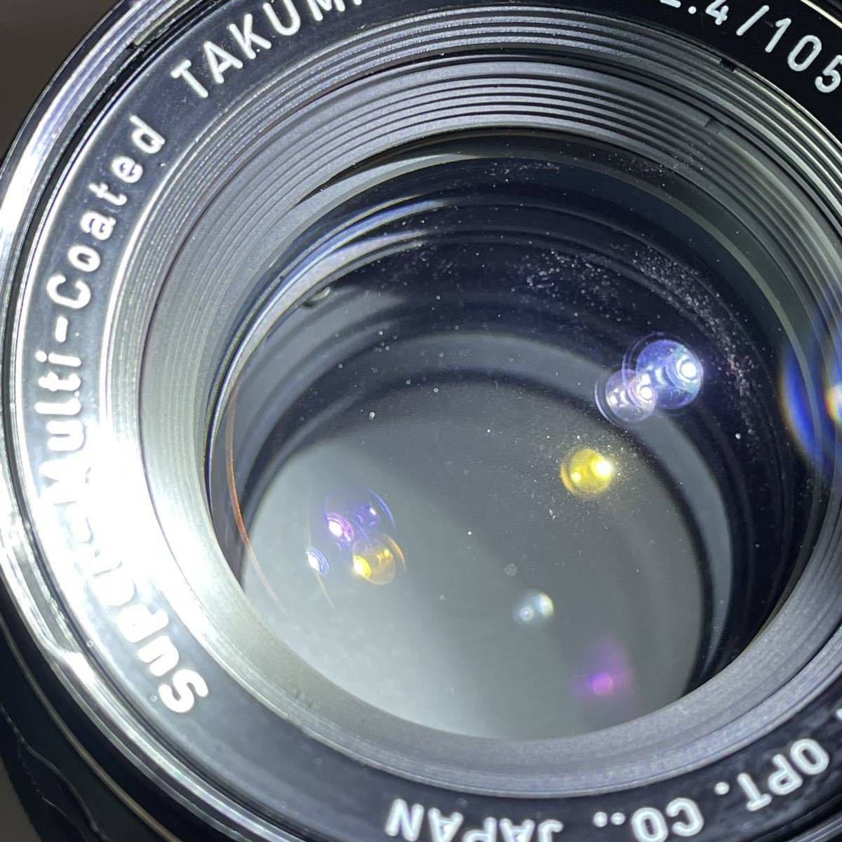□A PENTAX Super-Multi-Coated TAKUMAR/6x7 1:2.4/105 中判 カメラ