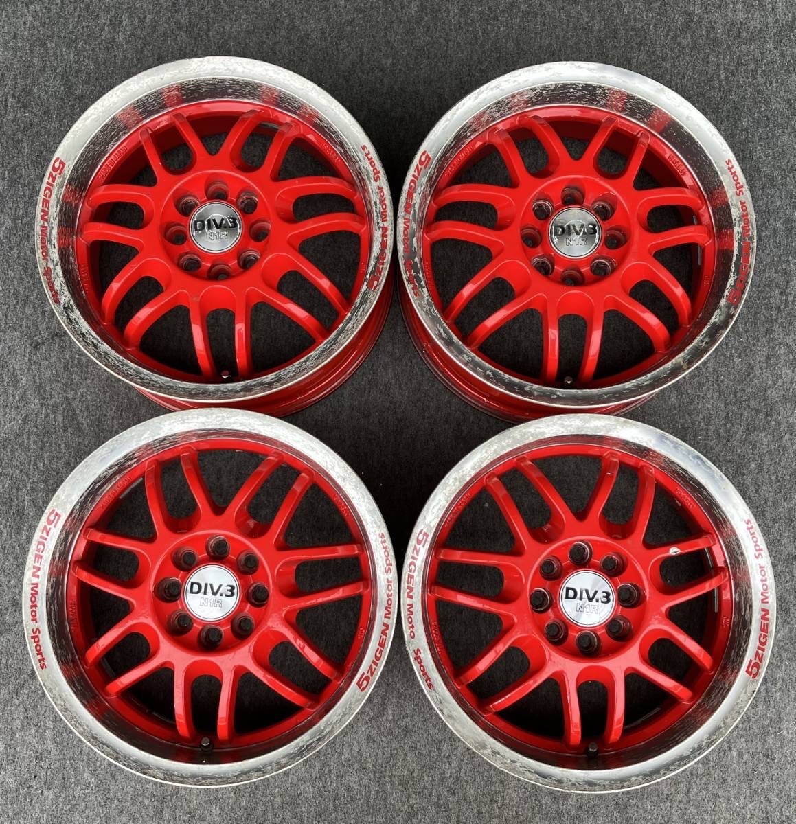  深リム 5ZIGEN Motorsports DIV.3 N1R 15インチ 6.5JJ +43 4H 100 4本(社外品)｜売買されたオークション情報、yahooの商品情報をアーカイブ公開 - オークファン 4穴