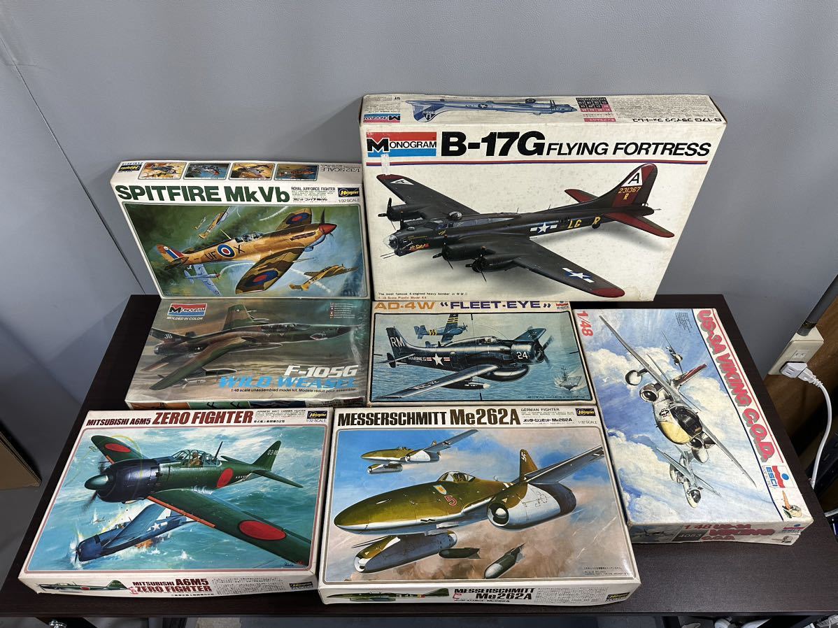 模型・プラモデル @ 戦闘機 プラモデル まとめ売り 8点 レトロ 当時物