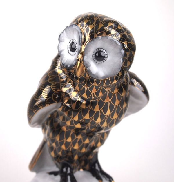 希少 ヘレンド フクロウ 希少 ヘレンド 世界のフクロウ アテナの