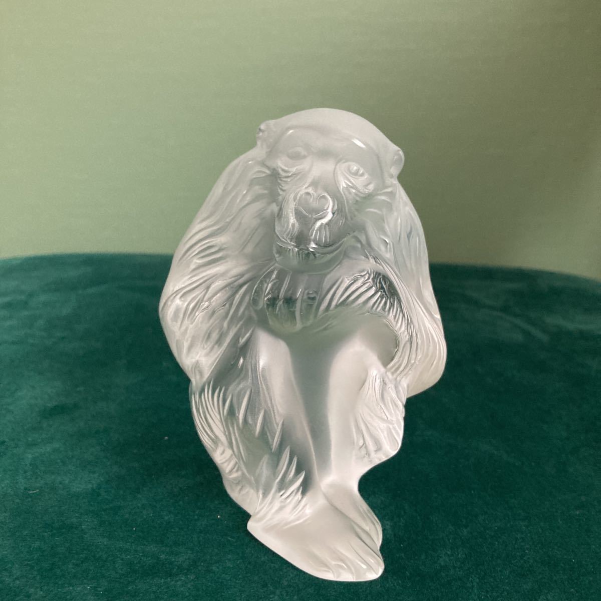 ラリック LALIQUE 置物 数量 フクロウ フロストガラス 箱入り 干支 