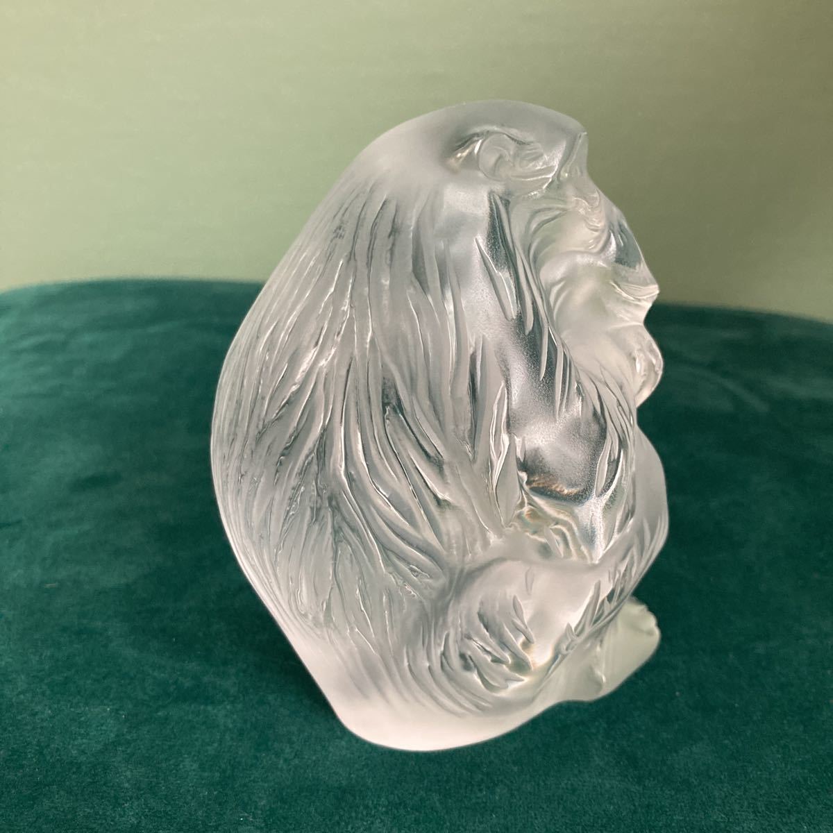 ラリック LALIQUE 置物 数量 フクロウ フロストガラス 箱入り 干支 