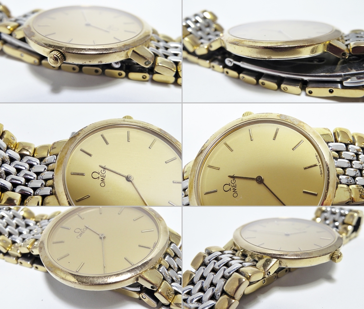 80s Vintage Omega deville デイト デビル コンビGP