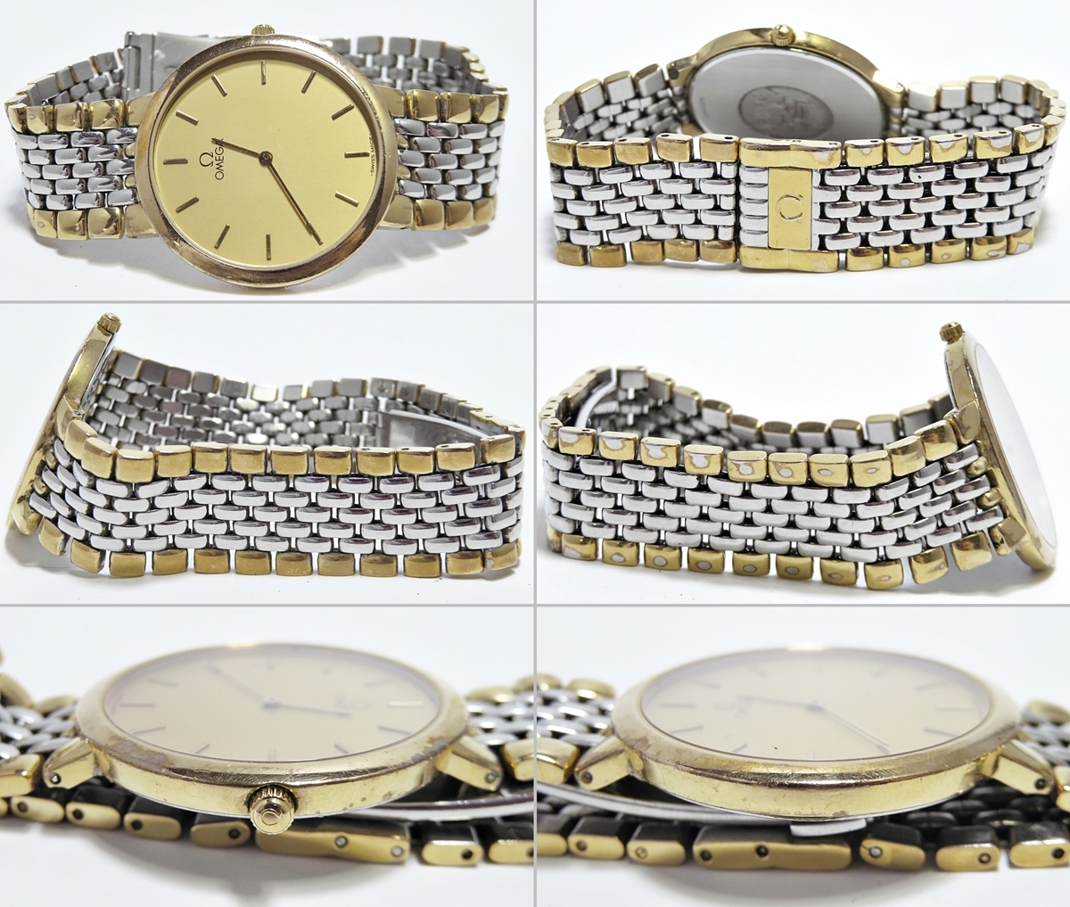 80s Vintage Omega deville デイト デビル コンビGP 80s Vintage Omega deville デイト デビル コンビGP