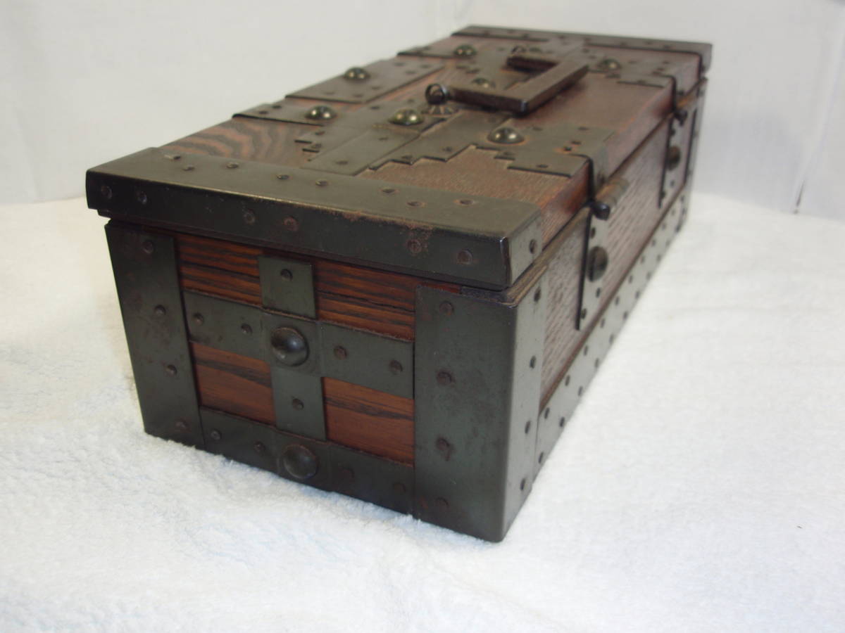 ⑤『和涼奏』千両箱 鍵付 銭函 銭箱 時代箪笥 古民具 古道具