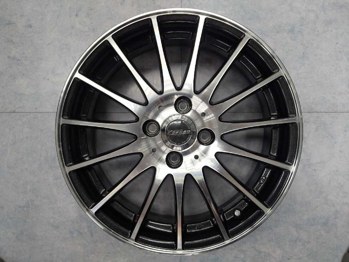 クロススピード 16インチ5．0J＋45 4H100 中古品4本セット