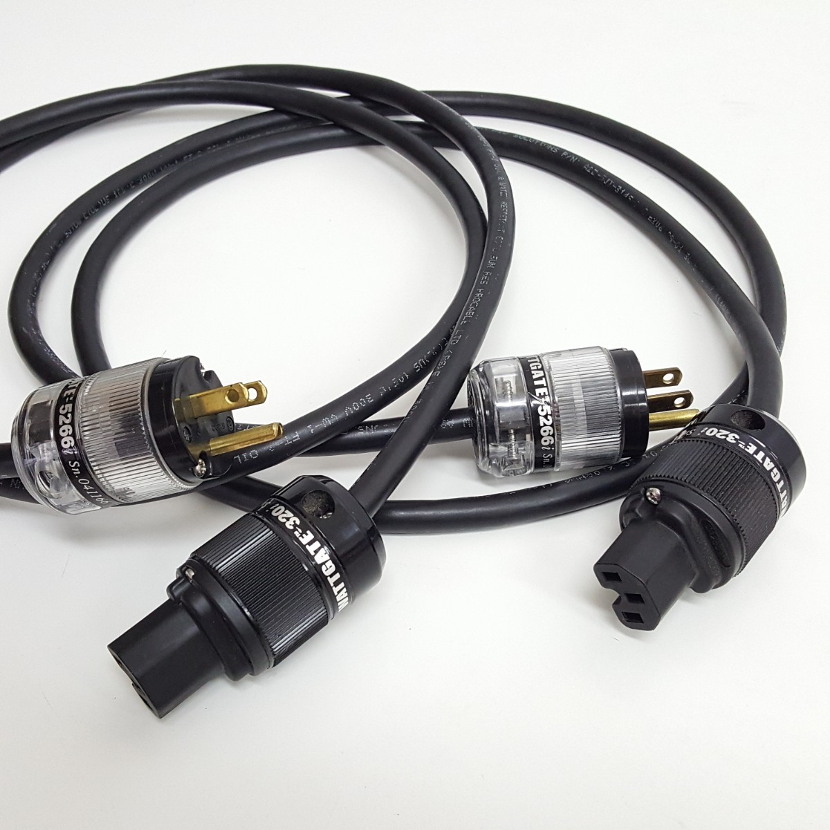 WATTGATE 5266i 320i 電源ケーブル 1.5m 2本セット Wattgate 5266i