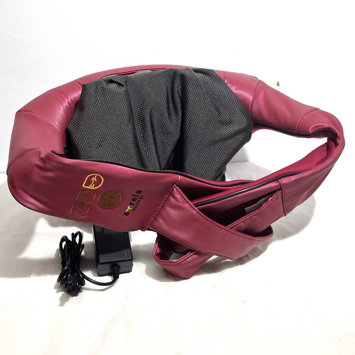 ★(志木)【動作品】ALINCO/アルインコ コードレス首マッサージャー もみたいむ MCR8819 レッド 家庭用電気マッサージ器 首/肩こり