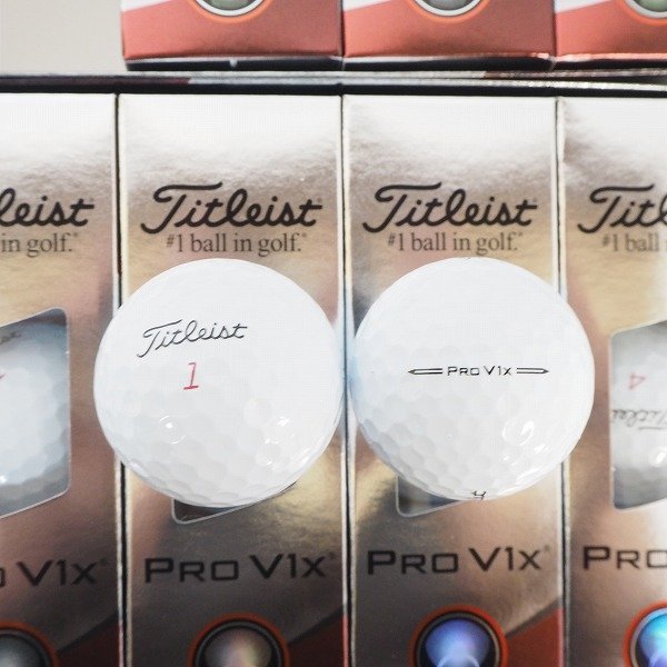 【未使用】Titleist/タイトリスト PRO V1x ゴルフボール ホワイト 2ダース /000
