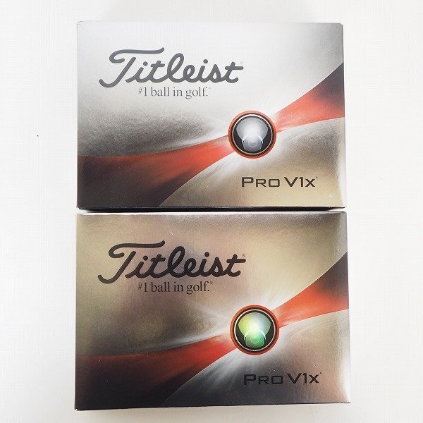 【未使用】Titleist/タイトリスト PRO V1x ゴルフボール ホワイト 2ダース /000