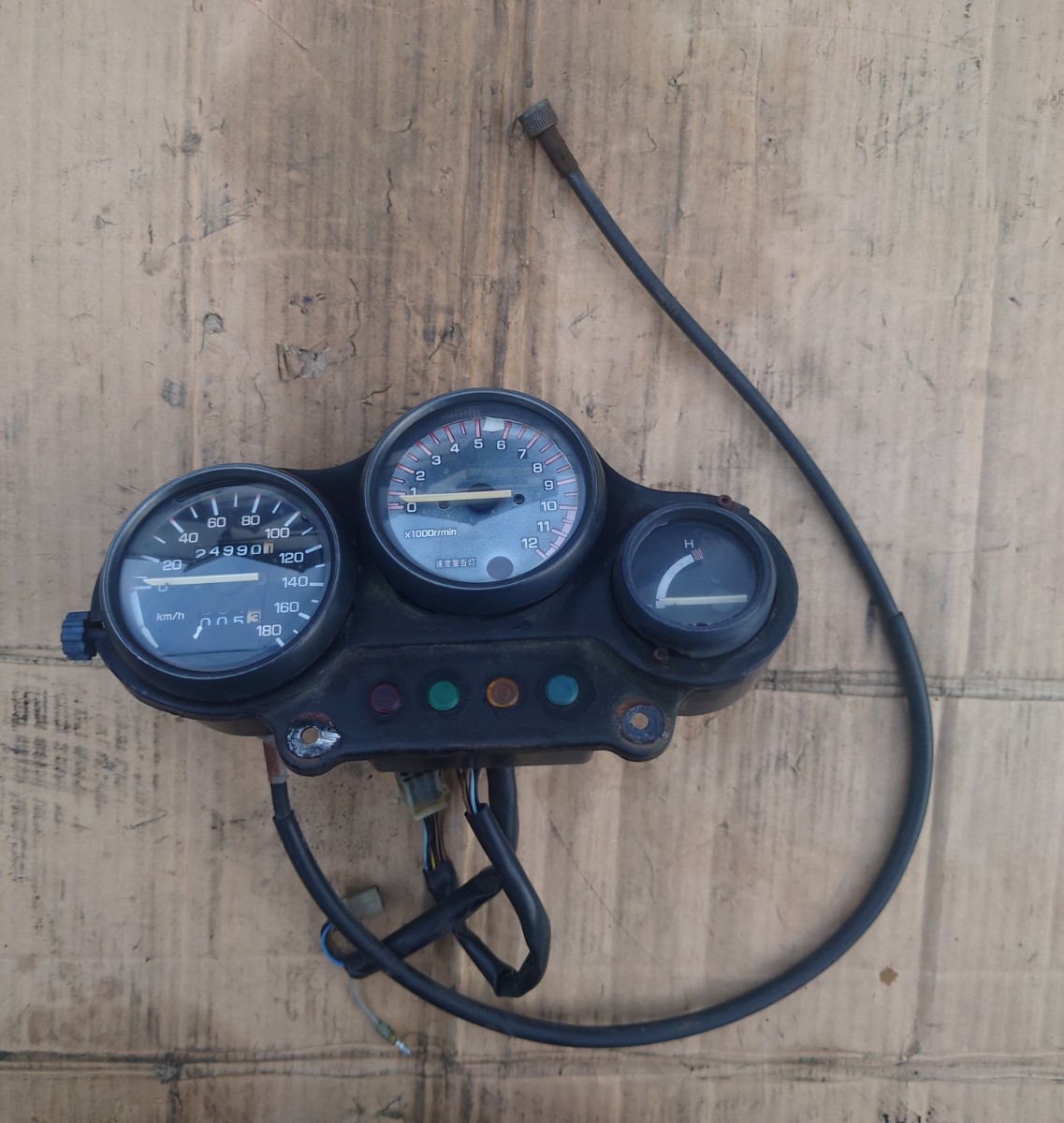 3枚セット RZ250R 29L メーター 純正白タコメーター 3HM 1KT TZR250 メーター改